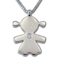 Collana Gemoro Donna in Oro bianco Diamante PB1609BIA - PB1609BIA